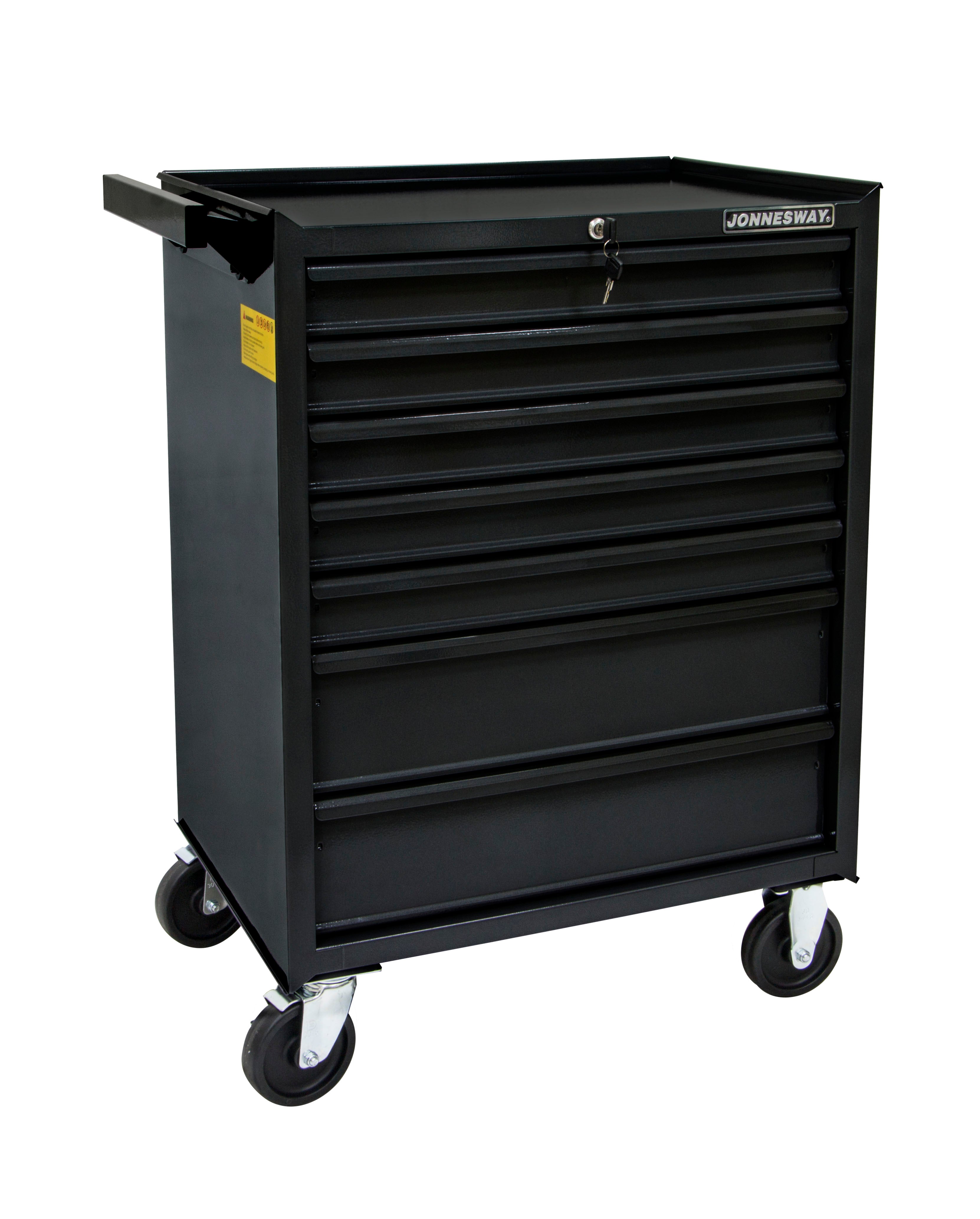 Carro Vazio 7 Gavetas Preto