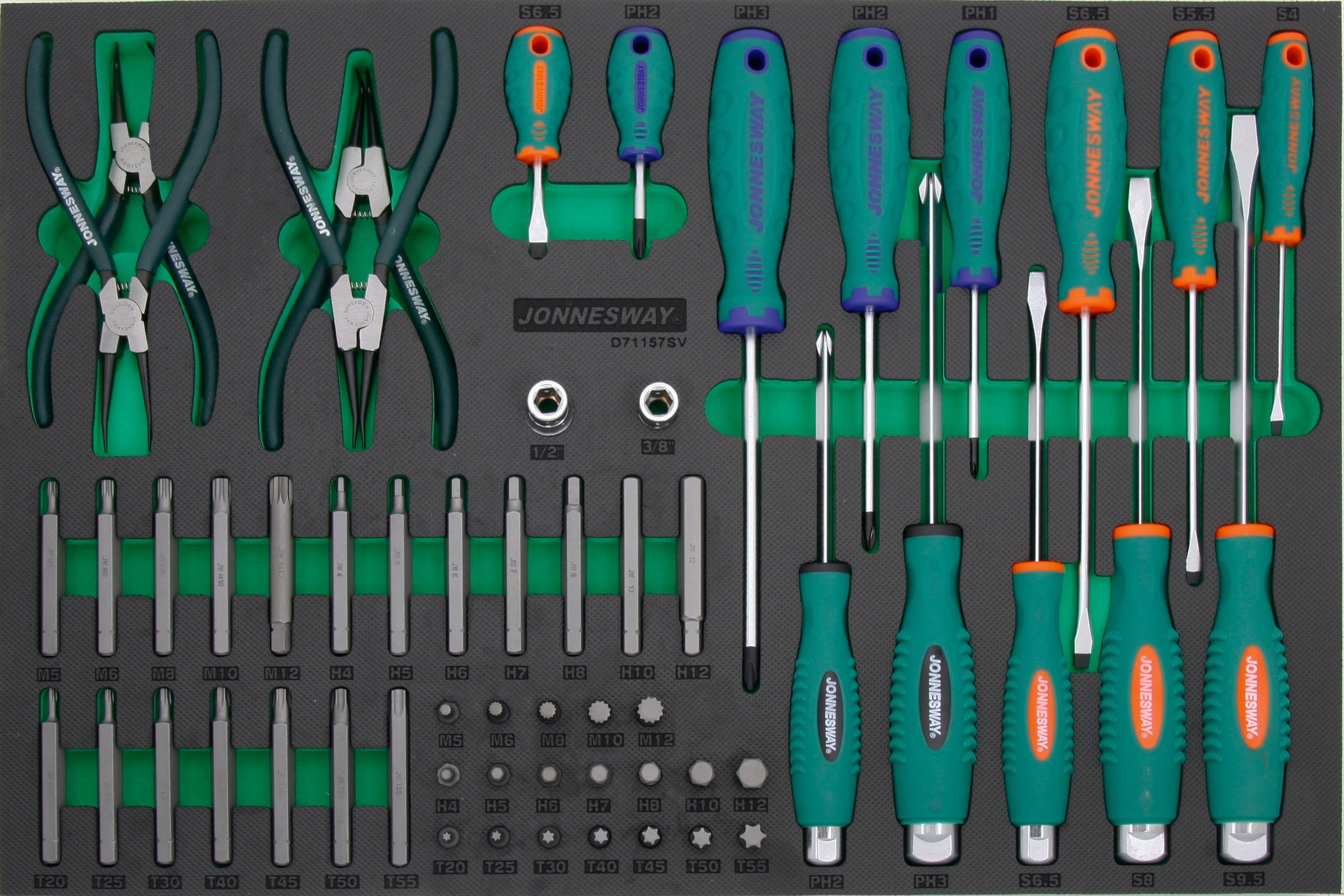 Tabuleiro EVA c/Chaves fenda/alicates