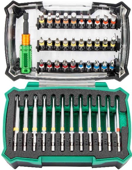 Jogo de 53 bits de 1/4" (cores)