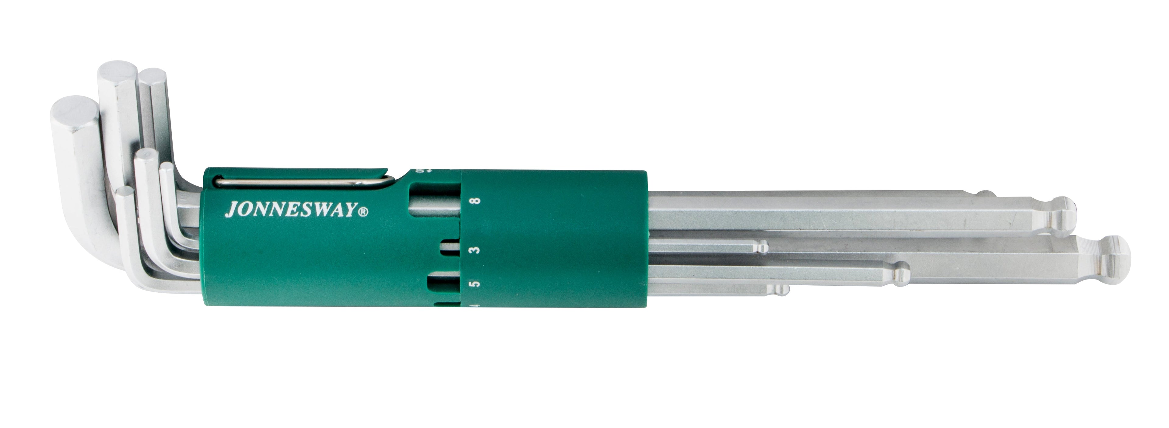 Jogo 8 Chaves Hexagonais Longas ponta esférica