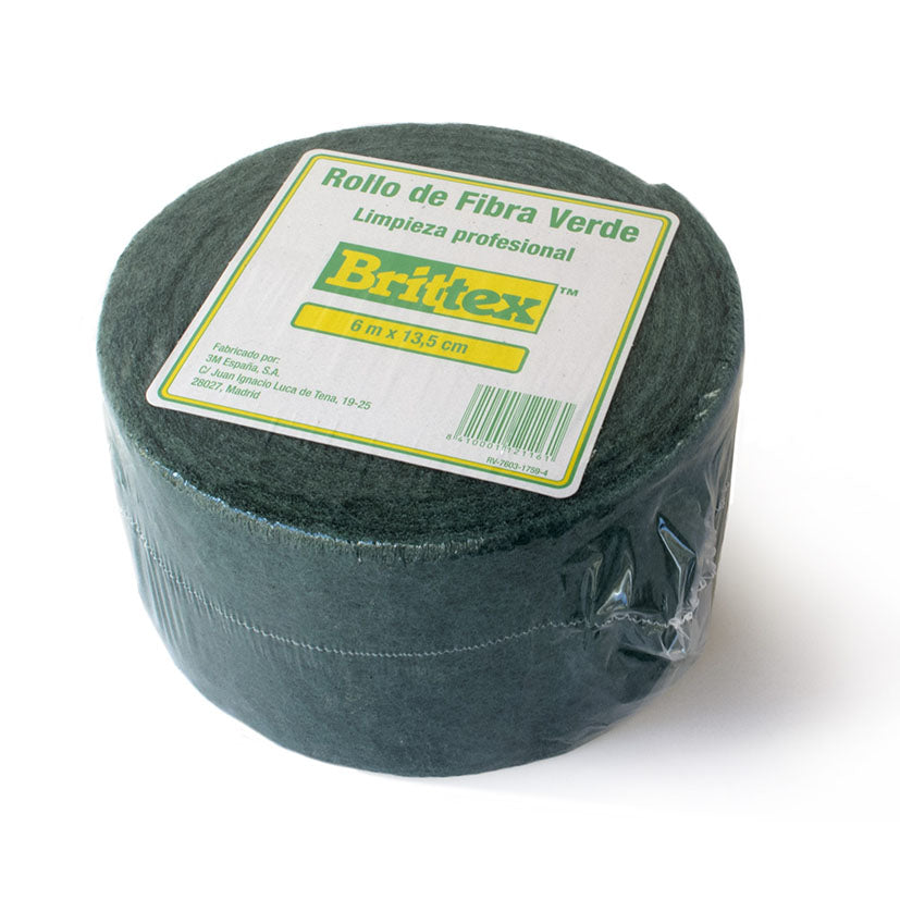 ROLO DE FIBRA VERDE BRITTEX 6MX135MM.