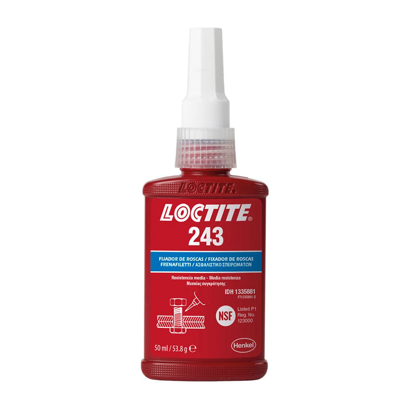 LOCTITE 243 – Fixador de Roscas Média Resistência (Compatível com peças ligeiramente oleosas)