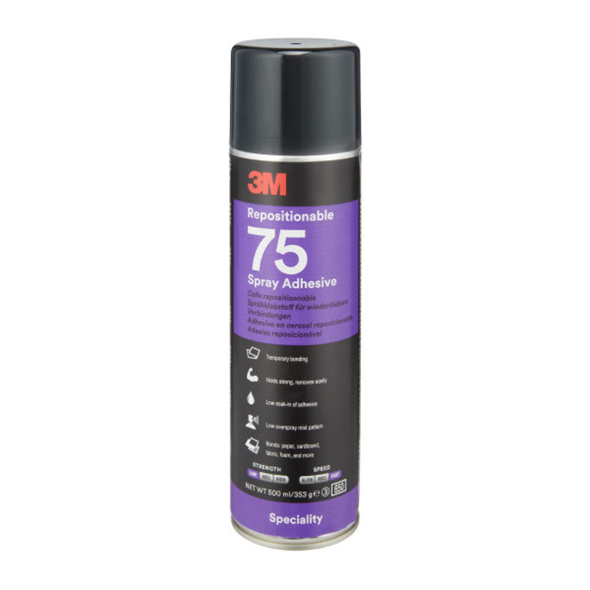 ADESIVO SPRAY TRANSPARENTE 75. 500 ML.