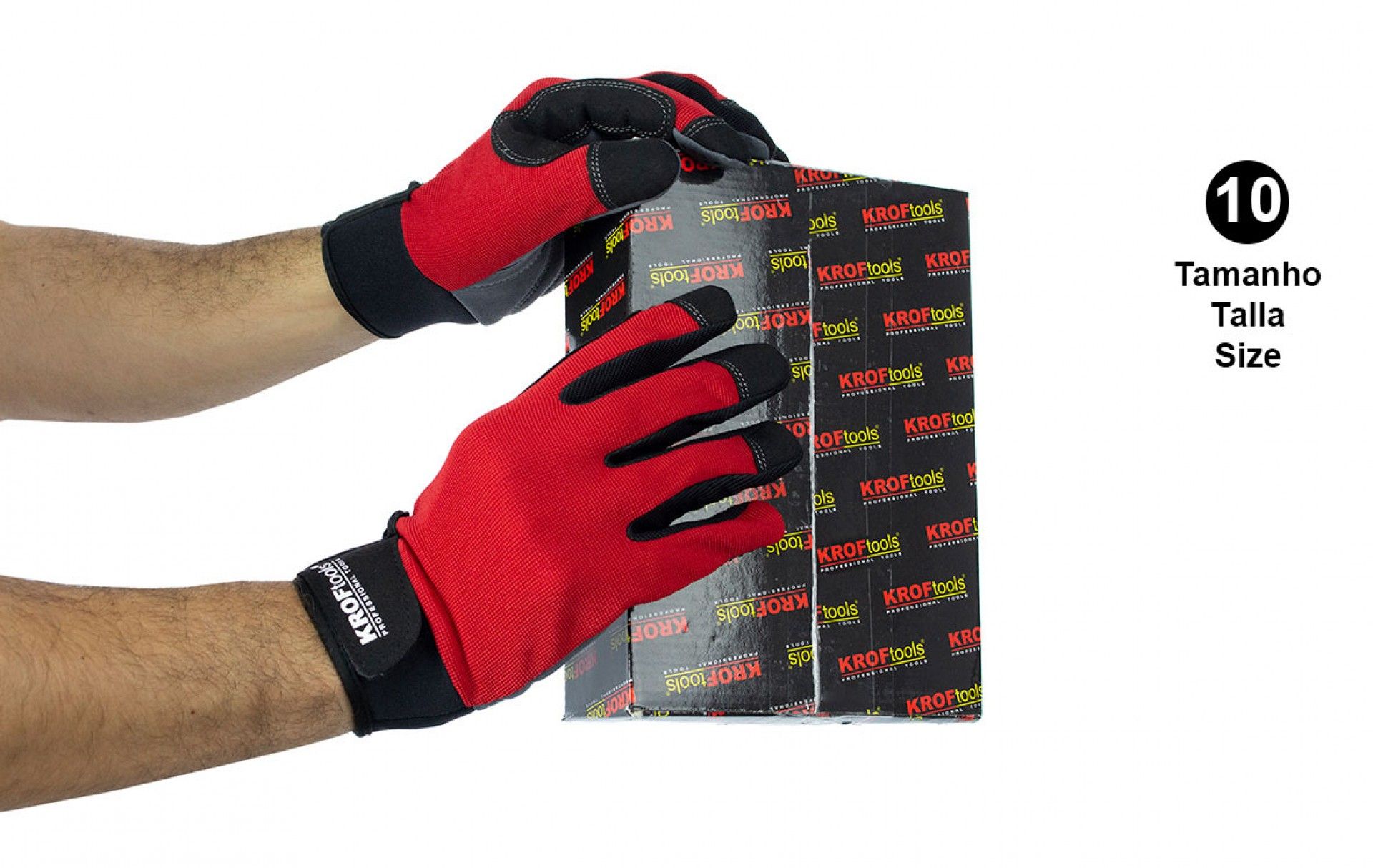 LUVAS TRABALHO MECÂNICA KROFTOOLS EN388 CE CAT II (LUVAS)