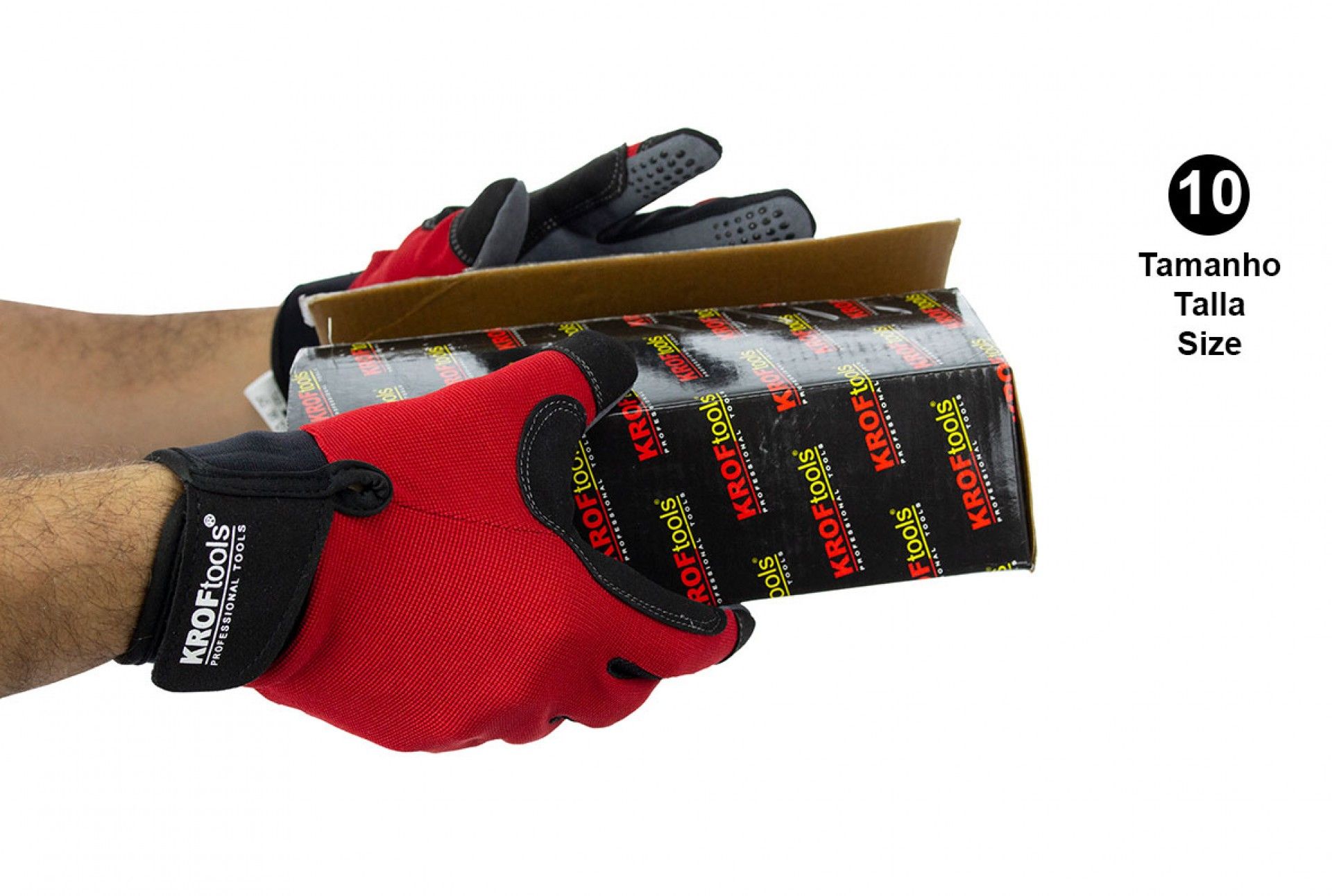 LUVAS TRABALHO MECÂNICA KROFTOOLS EN388 CE CAT II (LUVAS)