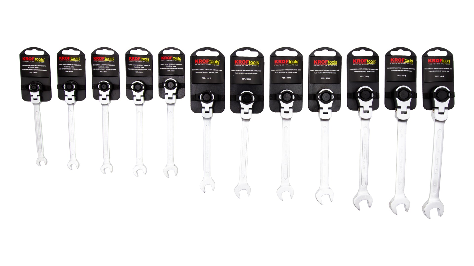 Chave Boca Luneta c/ Roquete Flexível KrofTools