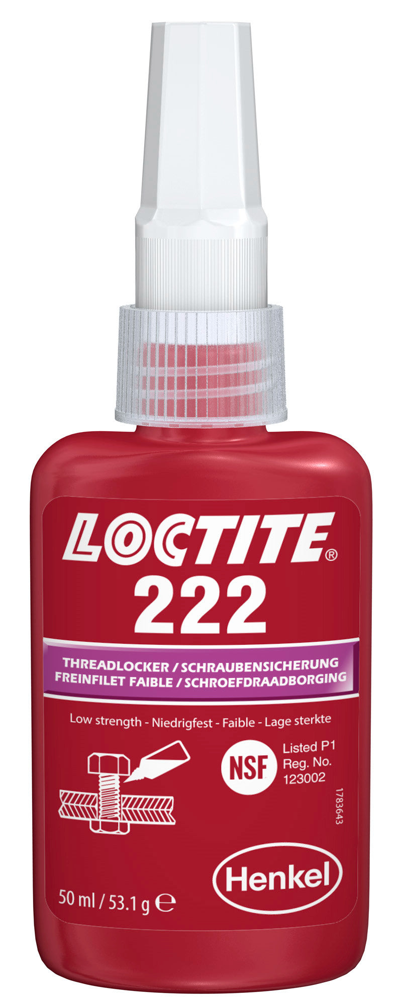 LOCTITE 222 – Fixador de Roscas Baixa Resistência
