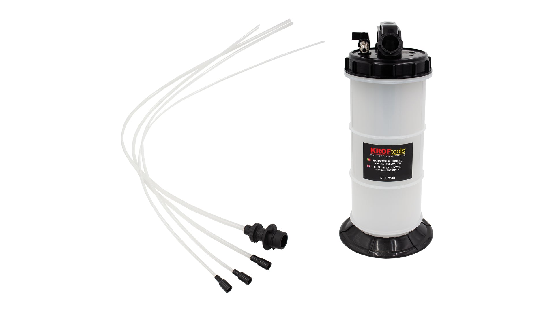 EXTRATOR FLUÍDOS MANUAL/PNEUMÁTICO 6L (2510)