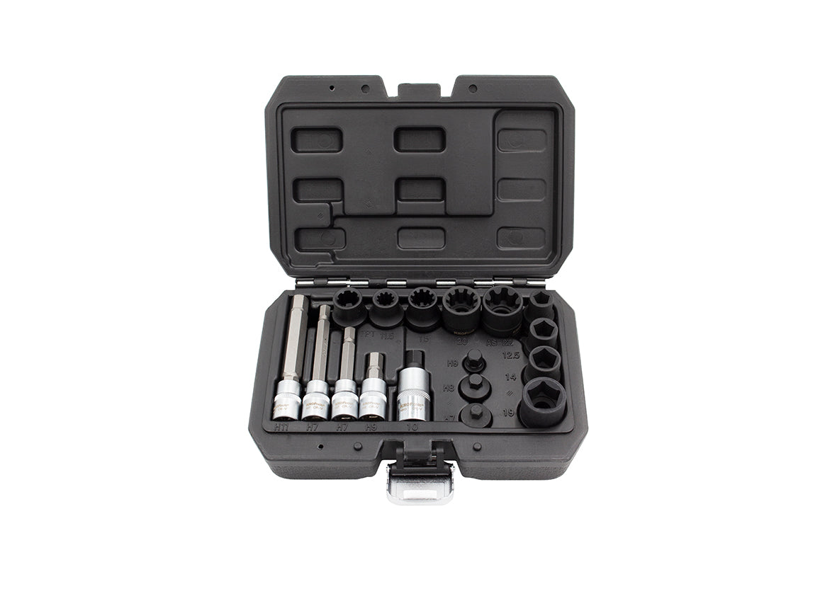 KIT CHAVES CAIXA E BITS PARA TRAVÕES 17PCS (5917)