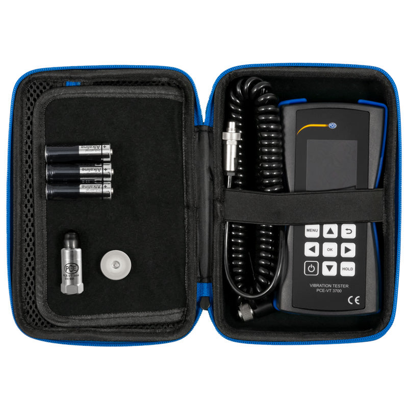 Medidor de vibração PCE-VT 3700-ICA, incluindo certificado de calibração ISO