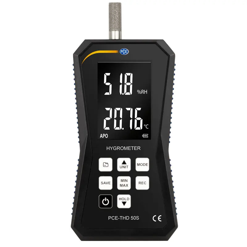 Termo-higrómetro PCE-THD 50S, incluindo certificado de calibração ISO