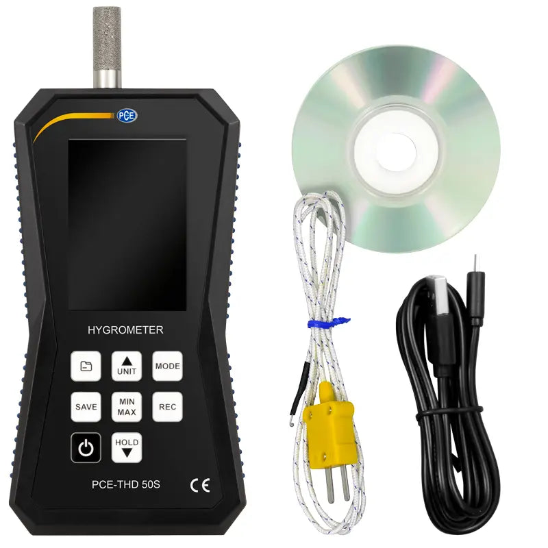 Termo-higrómetro PCE-THD 50S, incluindo certificado de calibração ISO