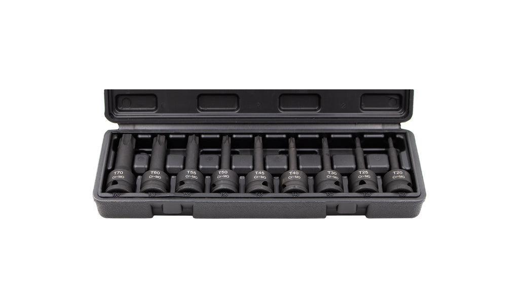 JOGO 09 CHAVES TORX T-20/T-70 IMPACTO