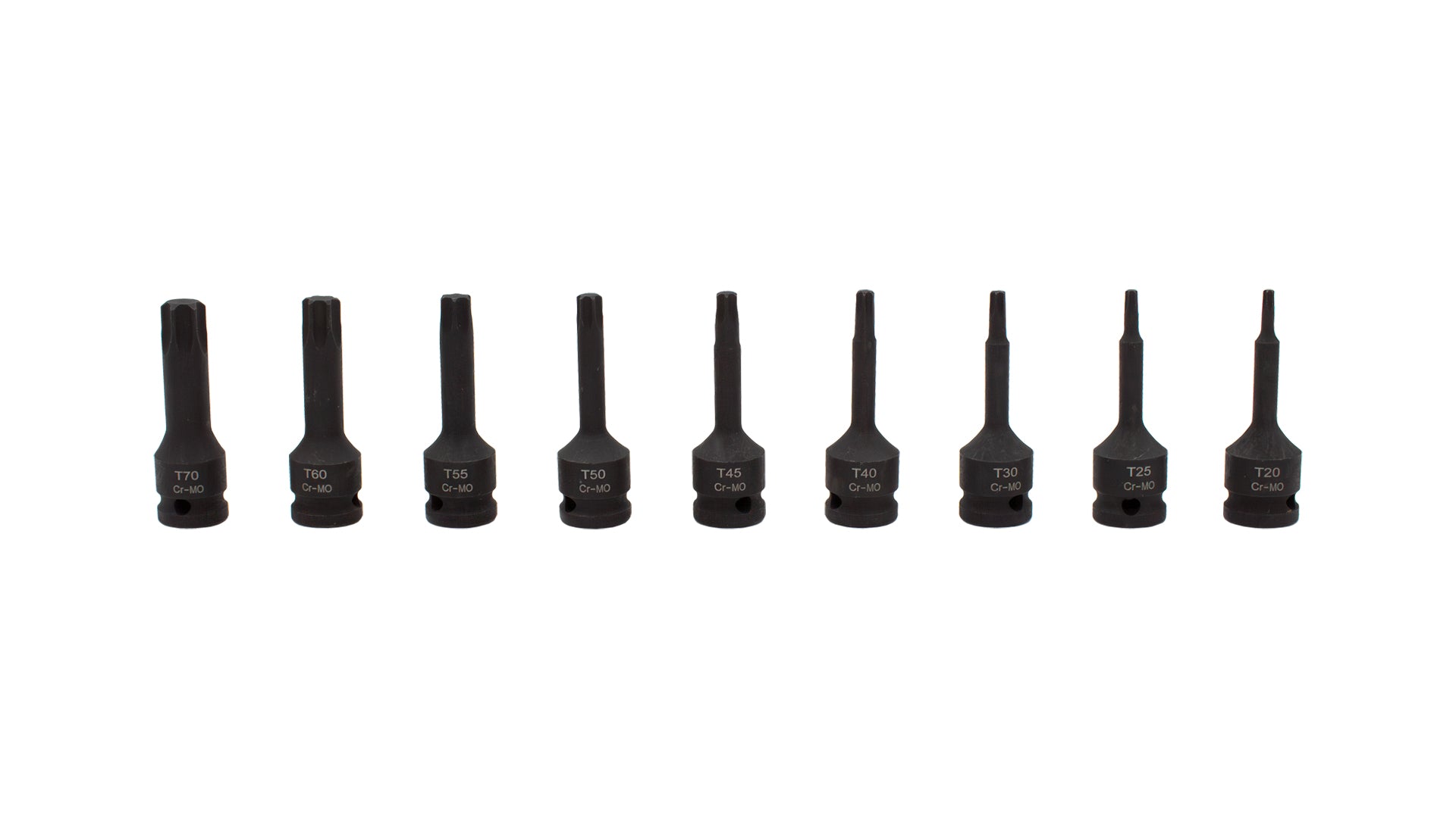 JOGO 09 CHAVES TORX T-20/T-70 IMPACTO