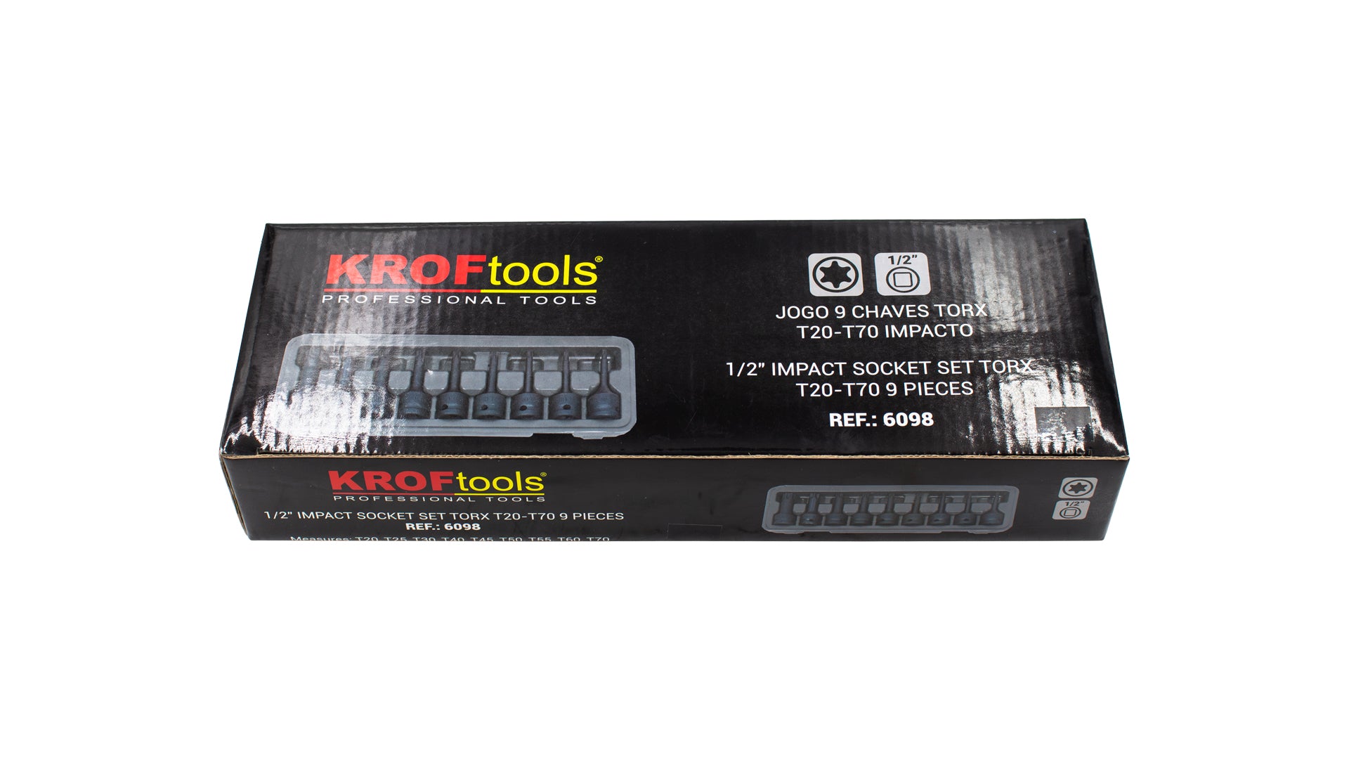 JOGO 09 CHAVES TORX T-20/T-70 IMPACTO