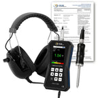 Medidor de vibração PCE-VT 3850S-ICA, incluindo certificado de calibração ISO