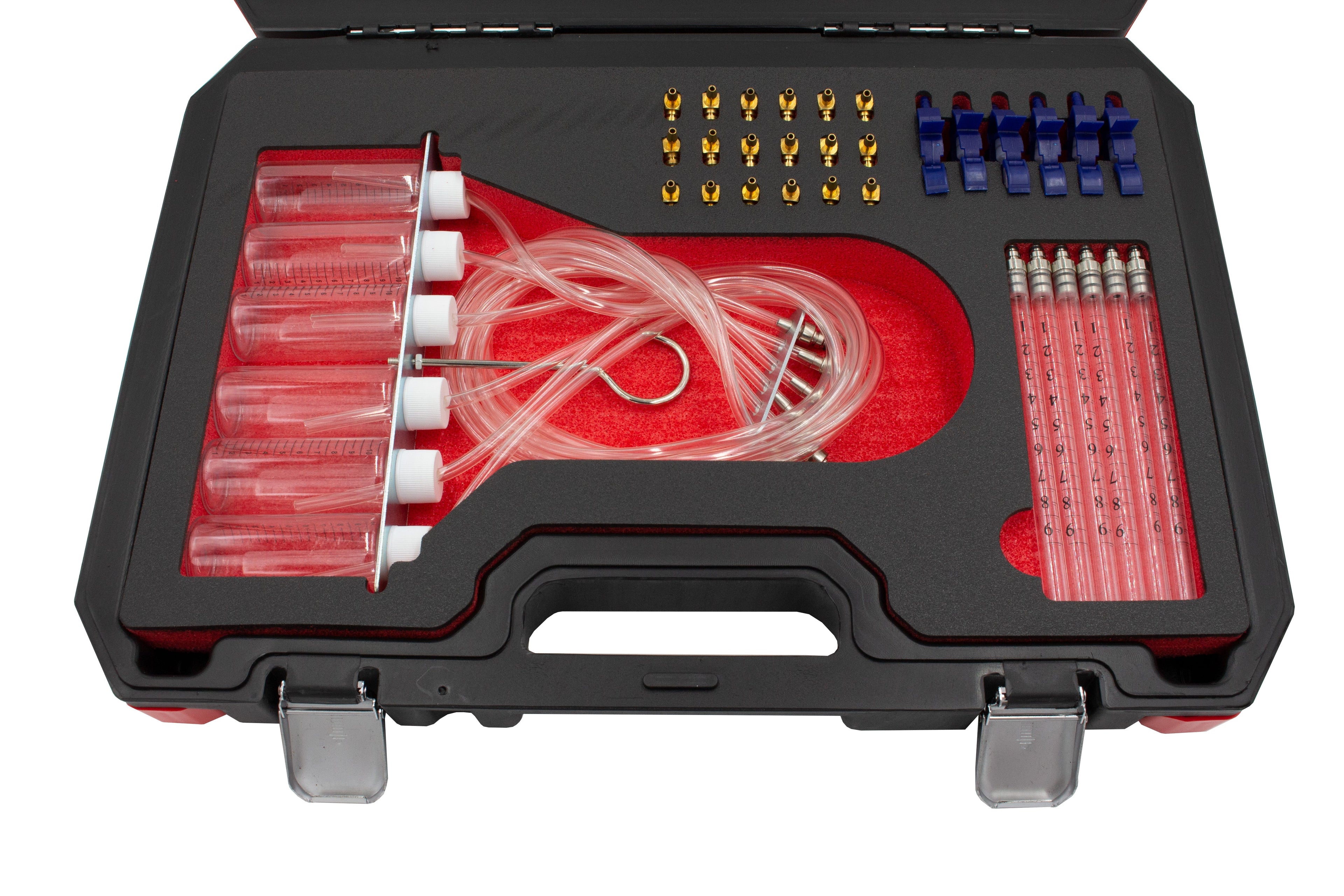 TESTE INJETORES COMON RAIL COM 24 ADAPTADORES (8114)