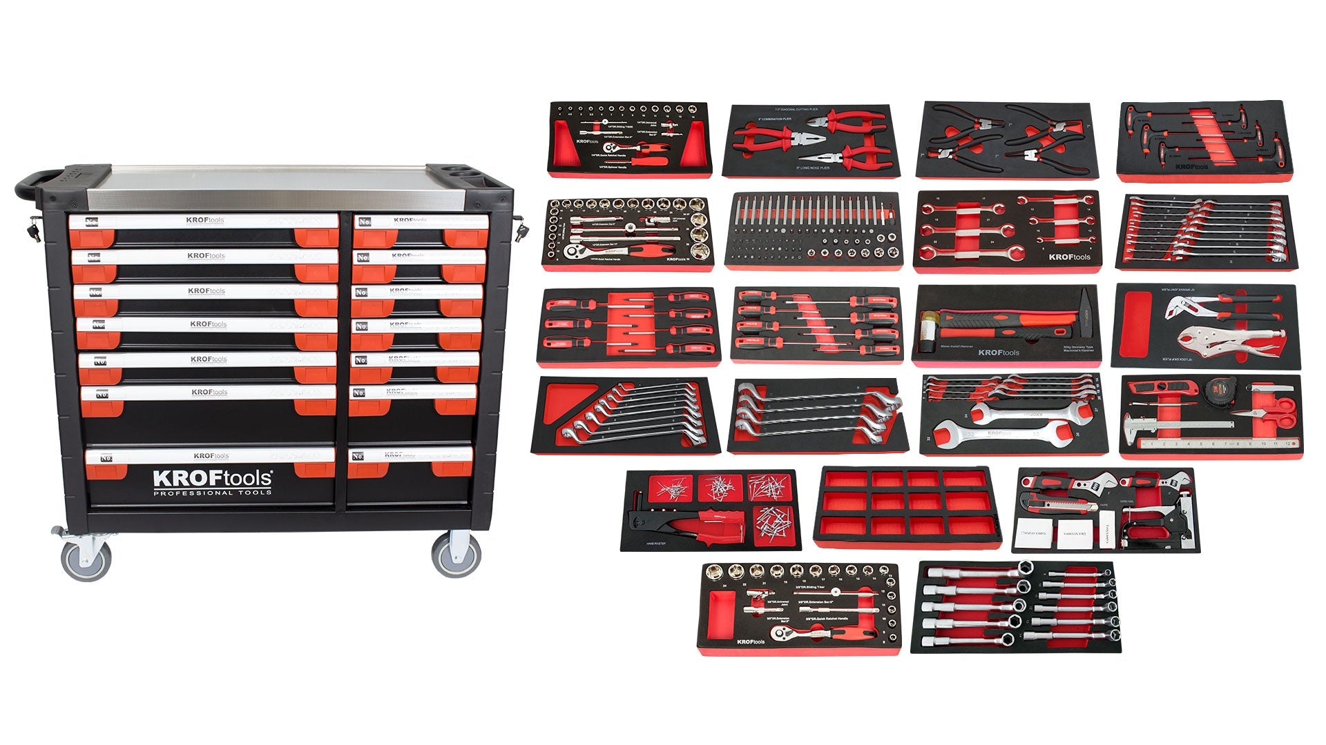 CARRO FERRAMENTA 14 GAVETAS 354PCS (8354)