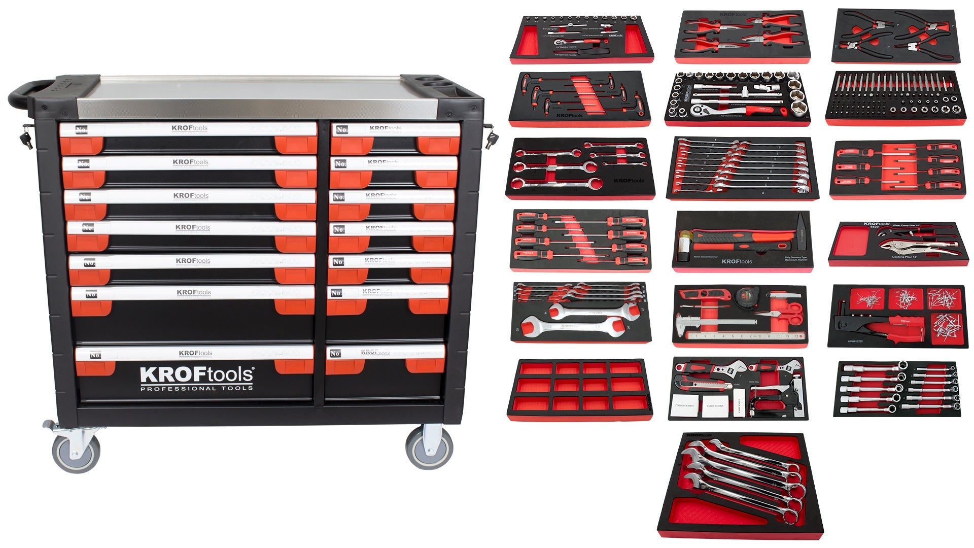 CARRO FERRAMENTA 14 GAVETAS 327PCS (8356)