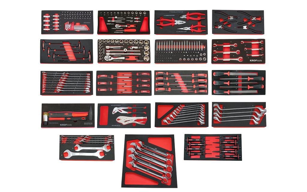CARRO FERRAMENTA 7 GAVETAS 259PCS. VERMELHO (8502VER)
