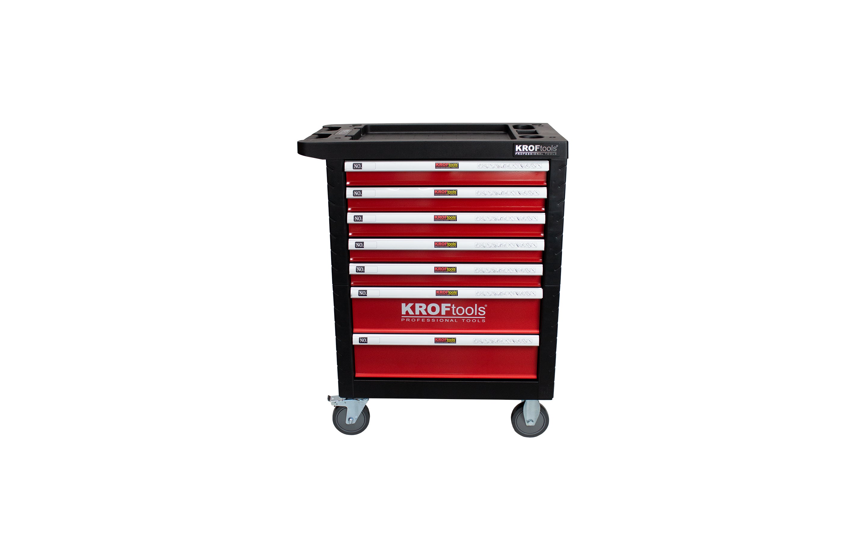 CARRO FERRAMENTA 7 GAVETAS 259PCS. VERMELHO (8502VER)