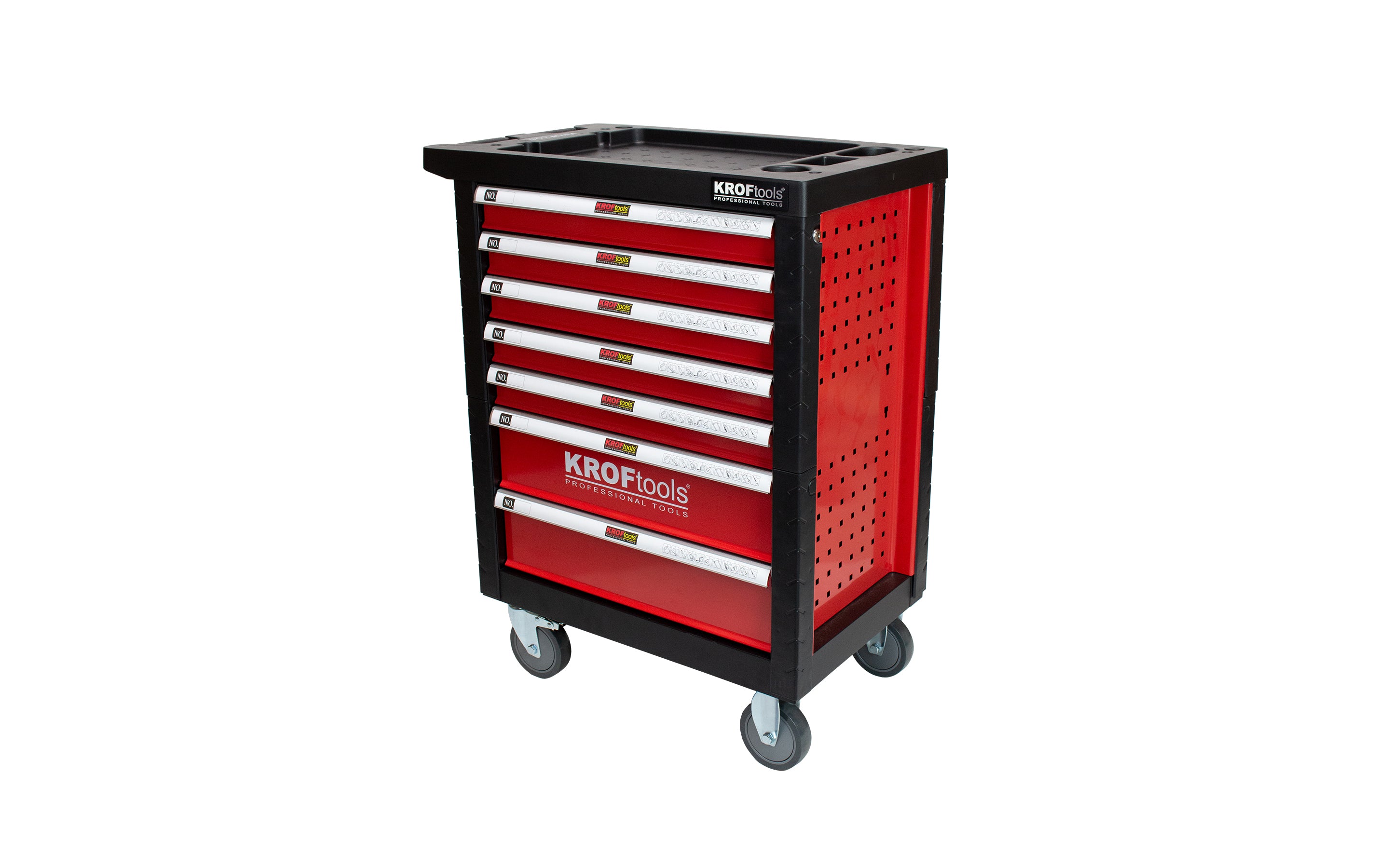 CARRO FERRAMENTA 7 GAVETAS 259PCS. VERMELHO (8502VER)