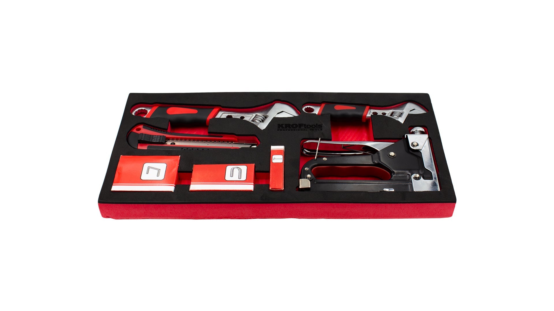 MODULO 007Pcs CHAVES INGLESA E AGRAFADOR E X-ATO (8571)