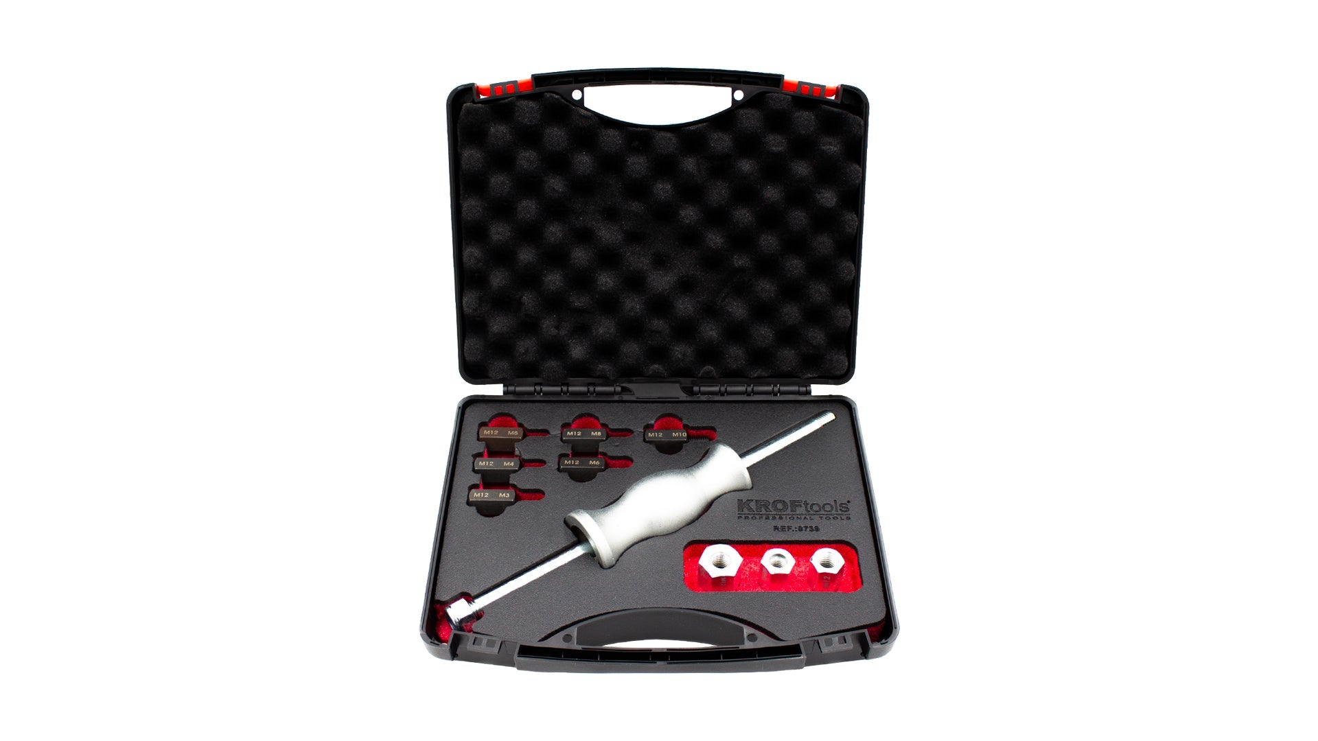 KIT MARTELO DESLIZANTE COM ROSCA - 10PCS ADAPTADORES (8739)