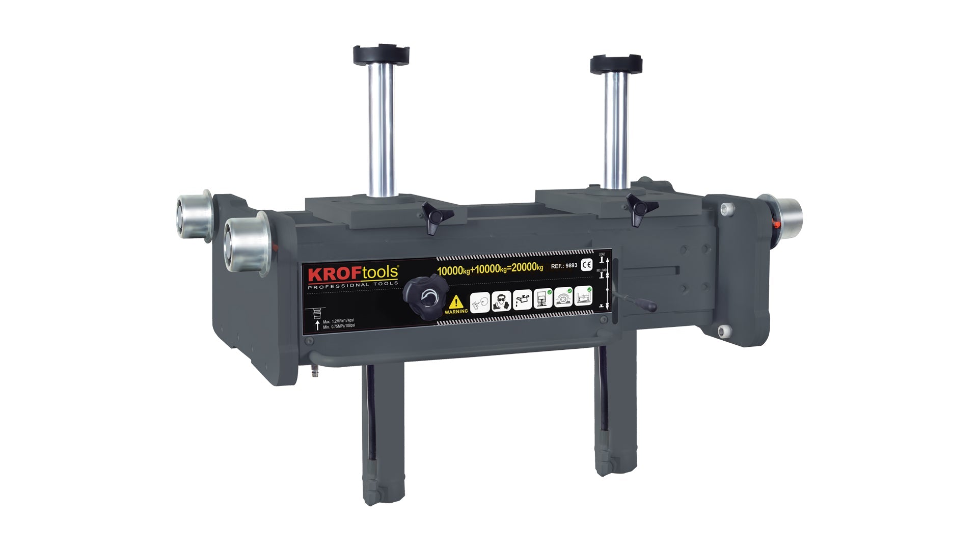 MACACO PARA FOSSA 20T DUPLO PISTÃO - ALTURA: 576-996MM