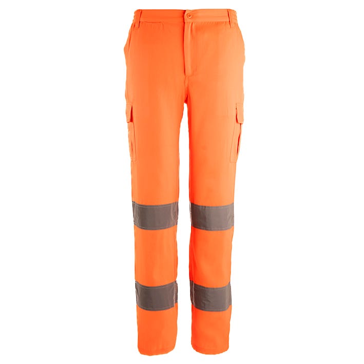 Calças BOOGIE HV ORANGE (1 UNIDAD)