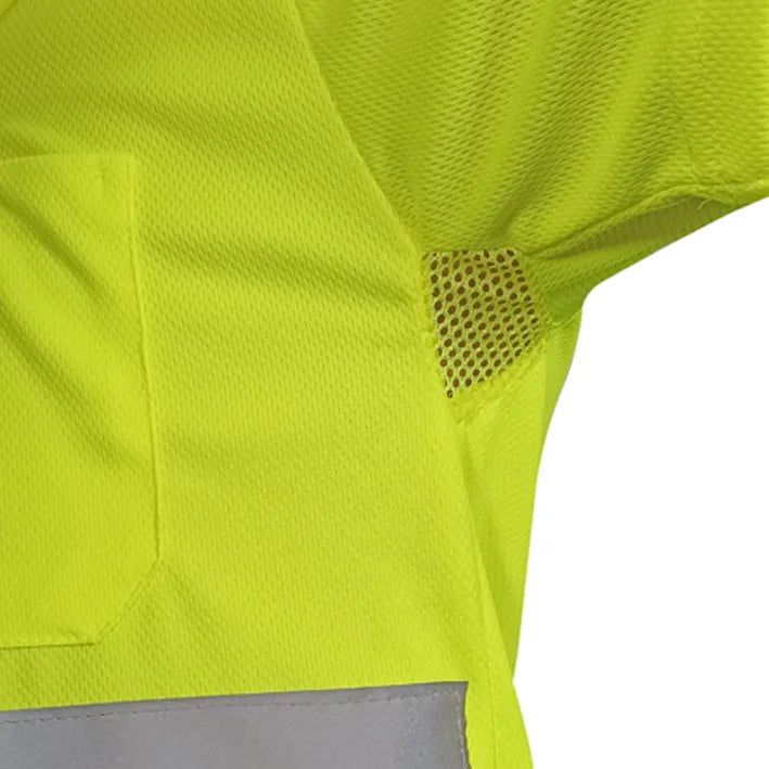 Polo de manga curta de alta visibilidade CLIFF HV  (1 UNIDAD)