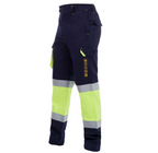 Calças STRIP FR HV PANTS YELLOW/NAVY (1 UNIDAD)