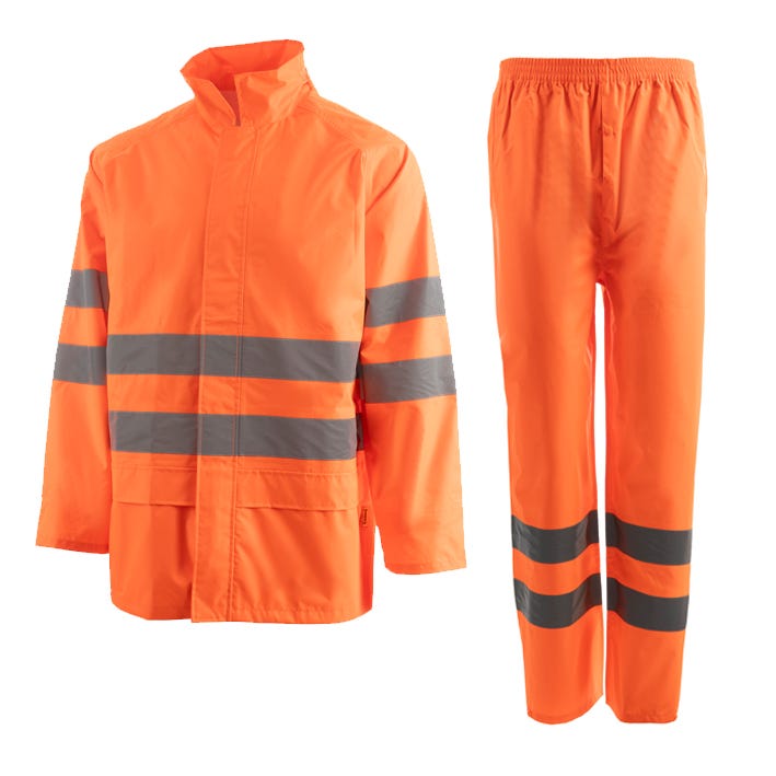 Vestuário impermeável DANCE SET HV ORANGE (1 UNIDAD)
