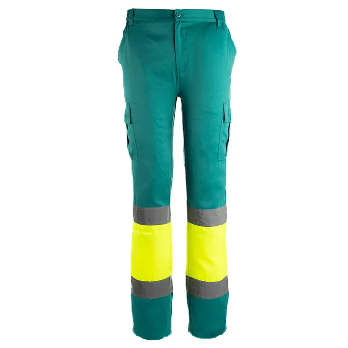 Calças DOVER HV TROUSERS YELLOW/GREEN (1 UNIDAD)
