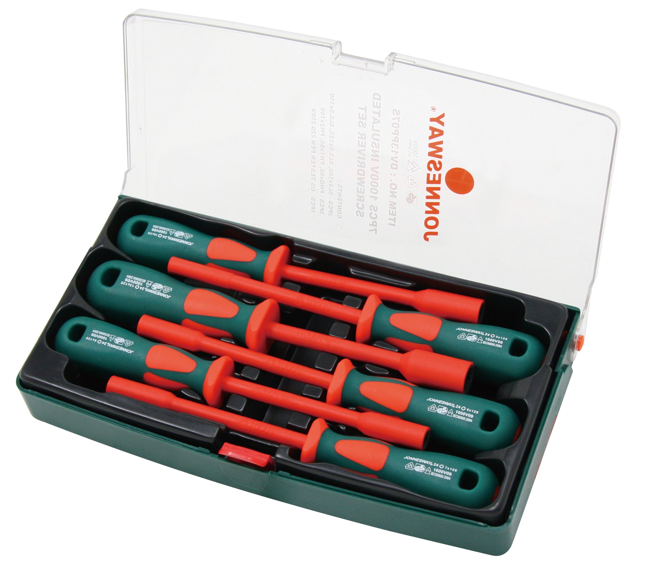 Jogo de 6+1 chaves  caixa isoladas 1000v