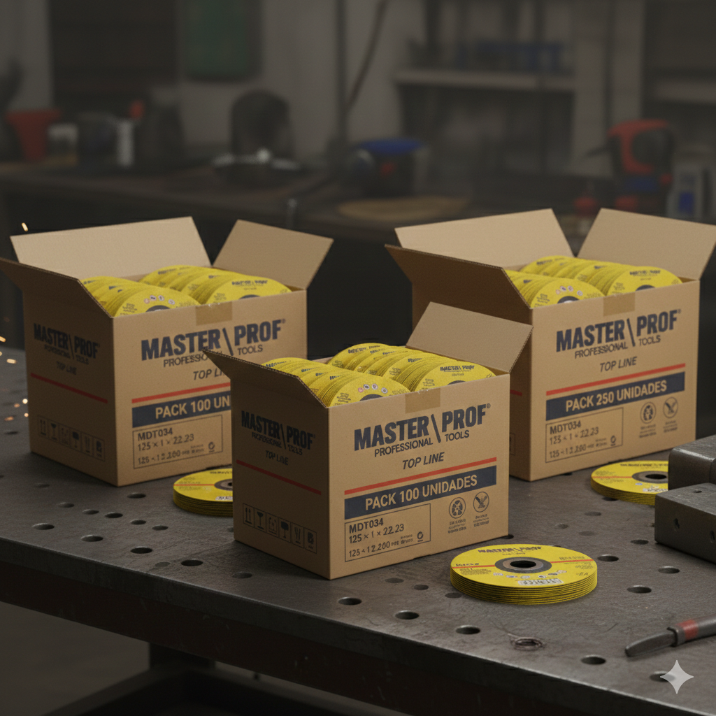 Disco de Corte Industrial 125×1 EN12413 – Packs 50 – 500