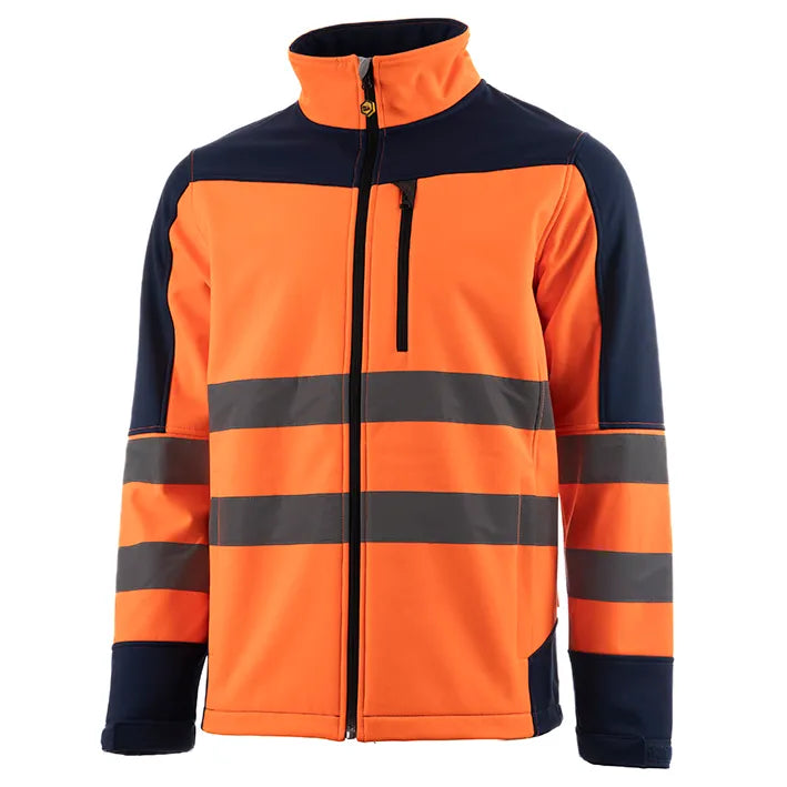 Softshell tricapa de alta visibilidad combinado ECLIPSE HV ORANGE/NAVY (1 UNIDAD)