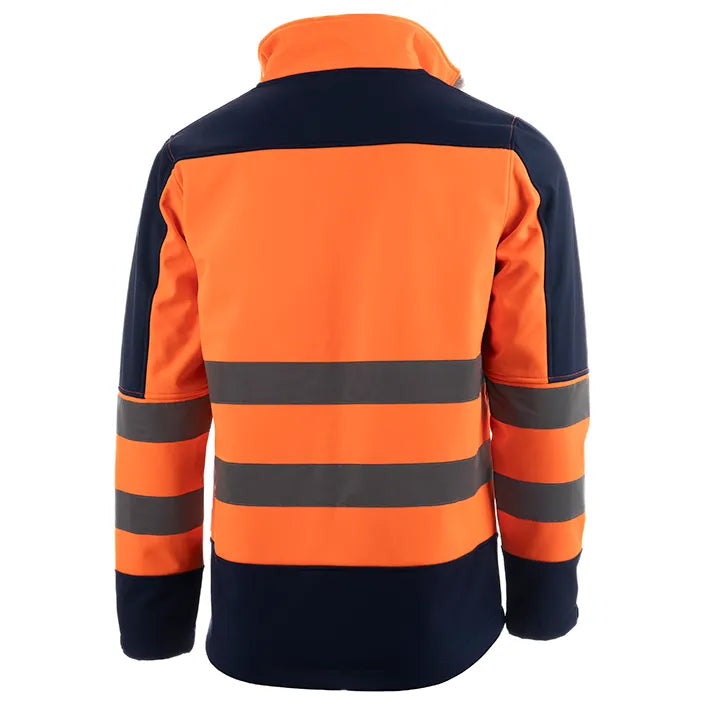 Softshell tricapa de alta visibilidad combinado ECLIPSE HV ORANGE/NAVY (1 UNIDAD)