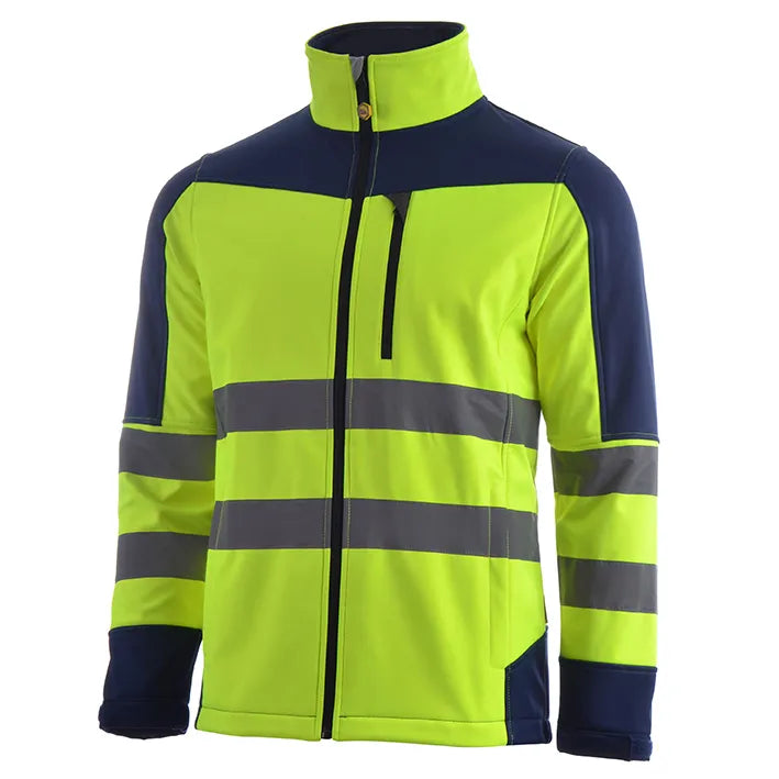Softshell tricapa de alta visibilidad combinado ECLIPSE HV YELLOW/NAVY (1 UNIDAD)