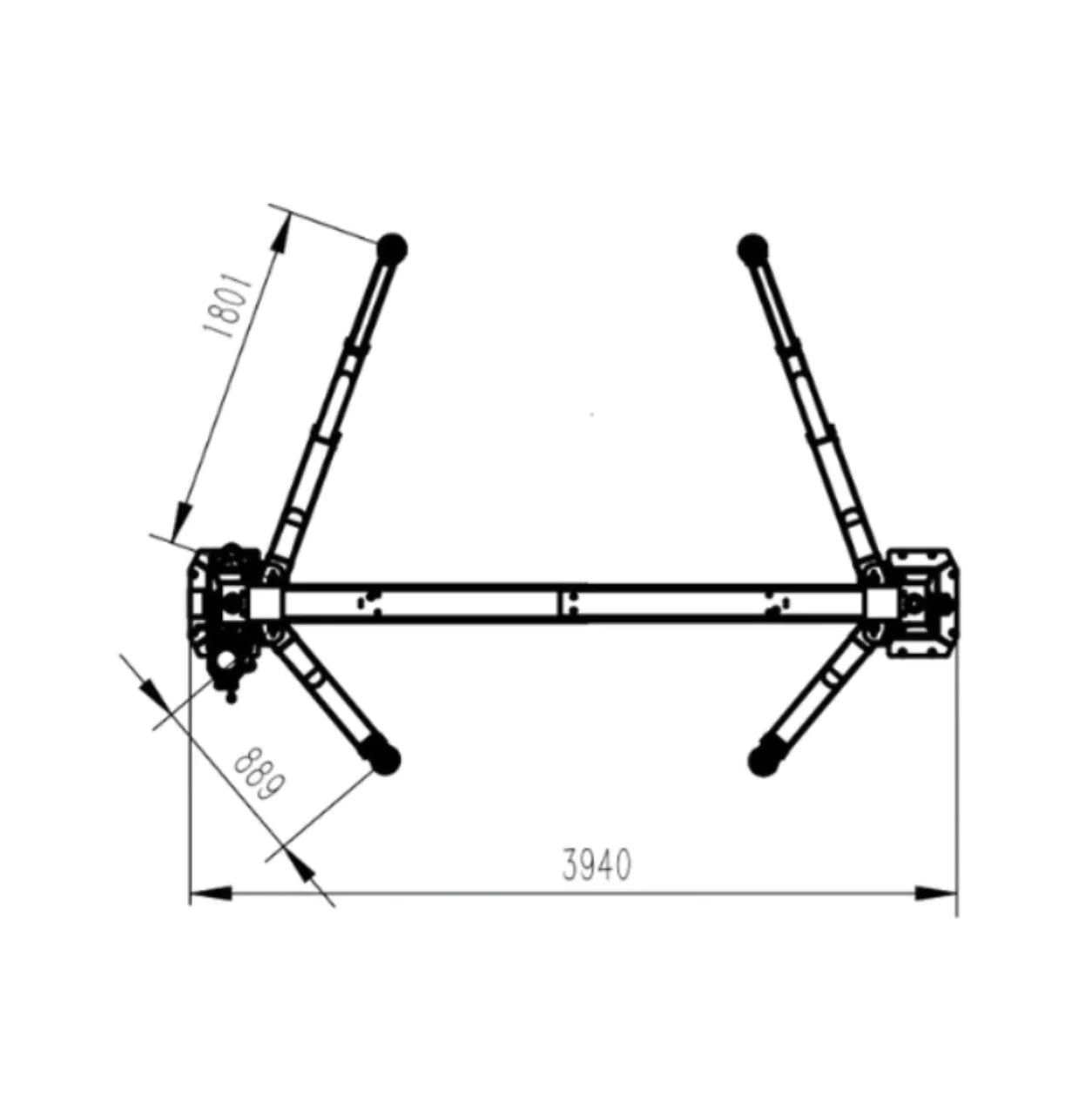 Elevador 2 Colunas Electrohidráulico sem base – 6.3 TON