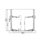 Elevador 2 Colunas Electrohidráulico para lavagens - 4 TON