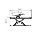 Elevador Tesoura Baixo Perfil - 5.5 TON