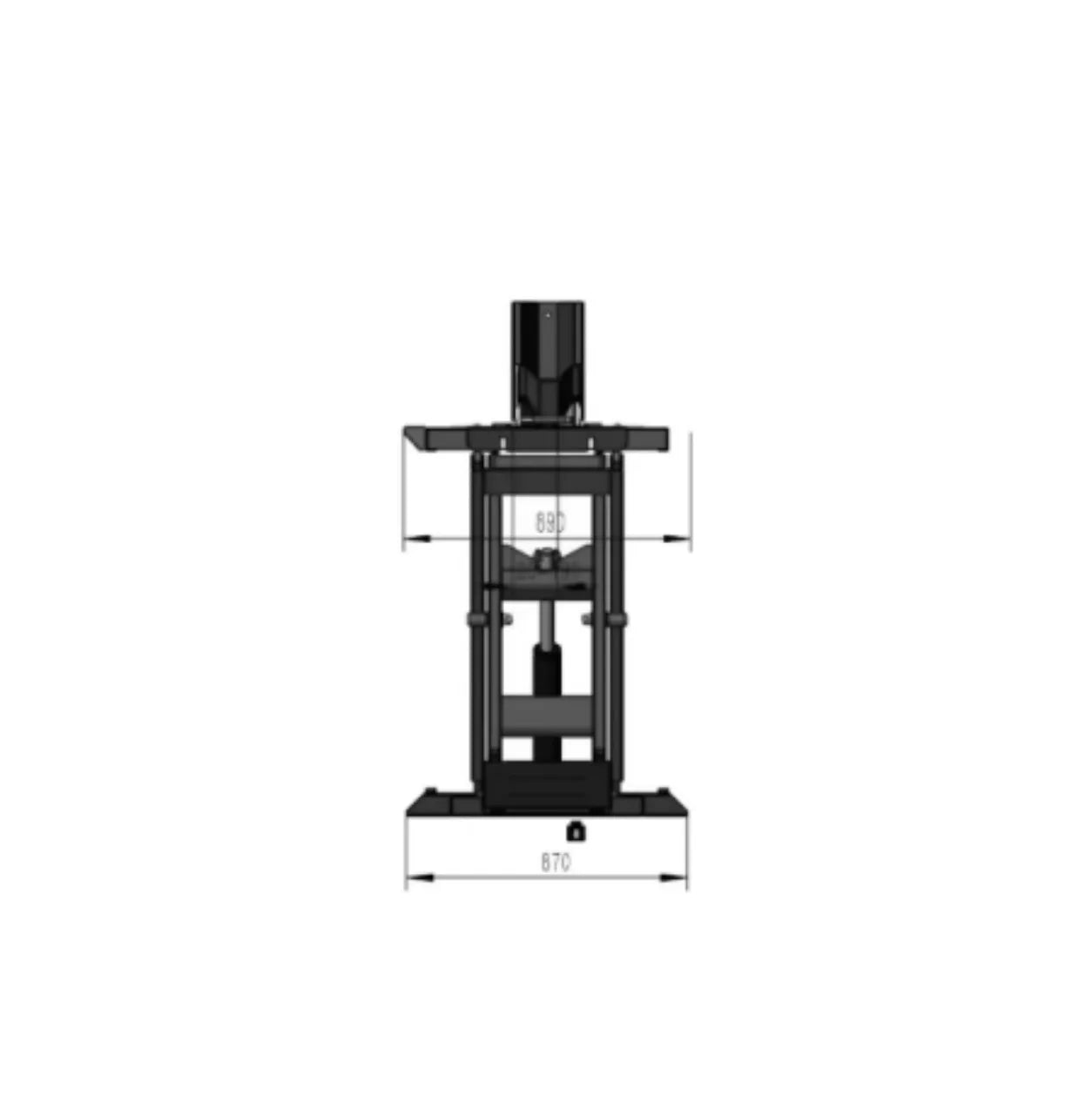 Elevador Tesoura para Motos - 1 TON
