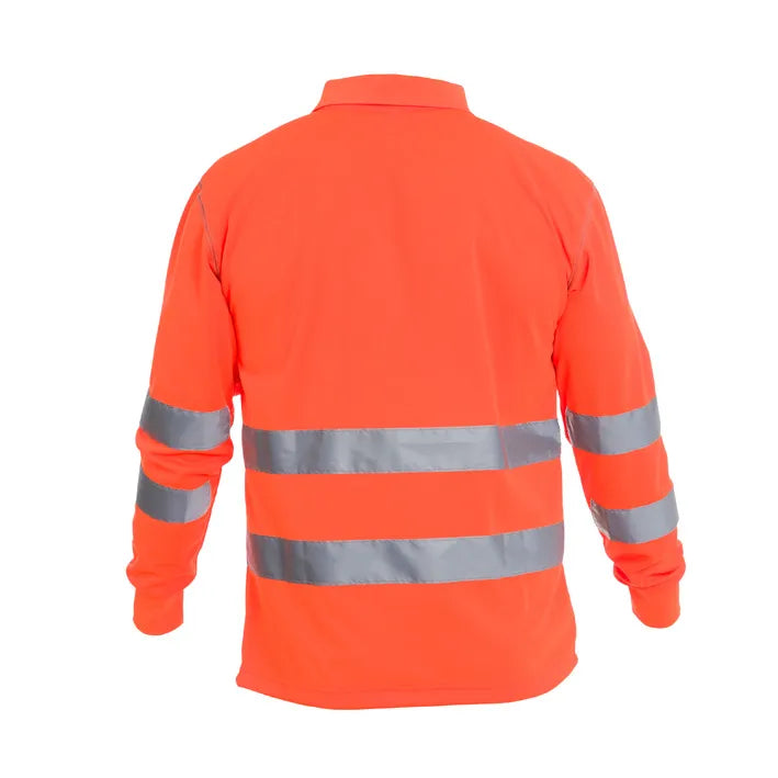 Polo de manga comprida de alta visibilidade GRANGE HV ORANGE (1 UNIDAD)