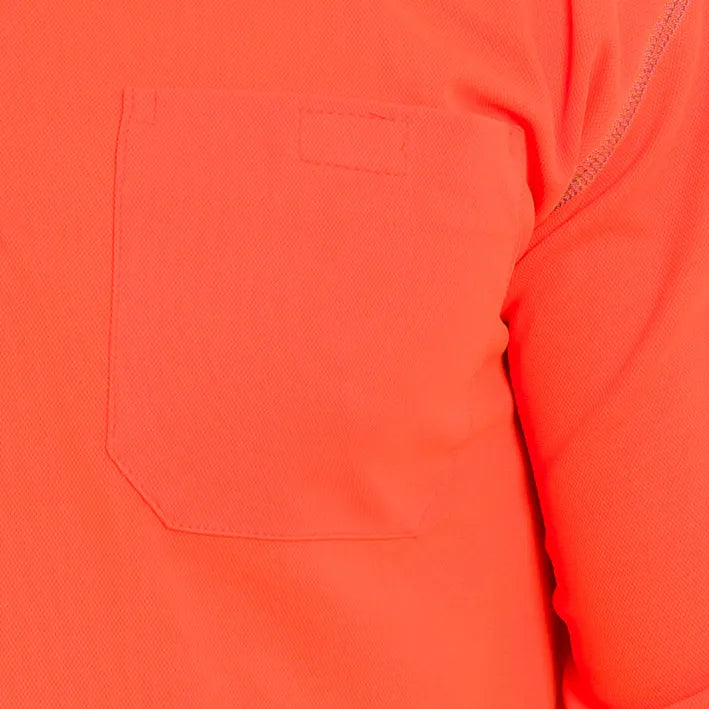 Polo de manga comprida de alta visibilidade GRANGE HV ORANGE (1 UNIDAD)