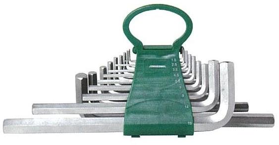 Jogo 17 chaves hexagonais longas (sae)