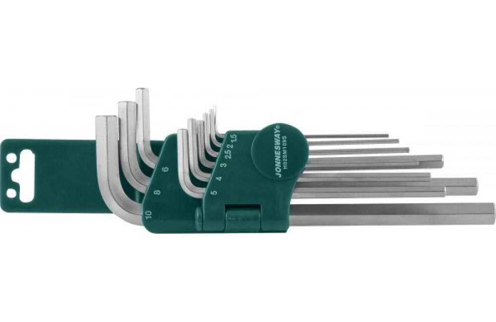 Jogo 9 chaves macho hexagonais longas