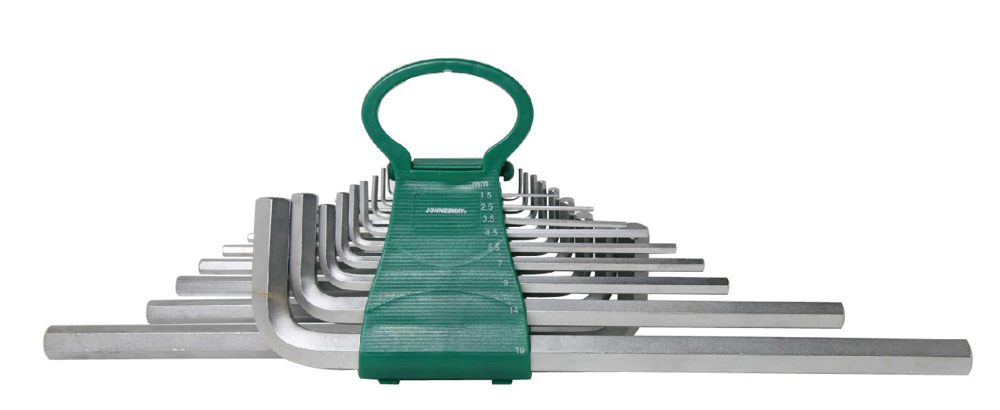 Jogo 18 chaves hexagonais extra longas