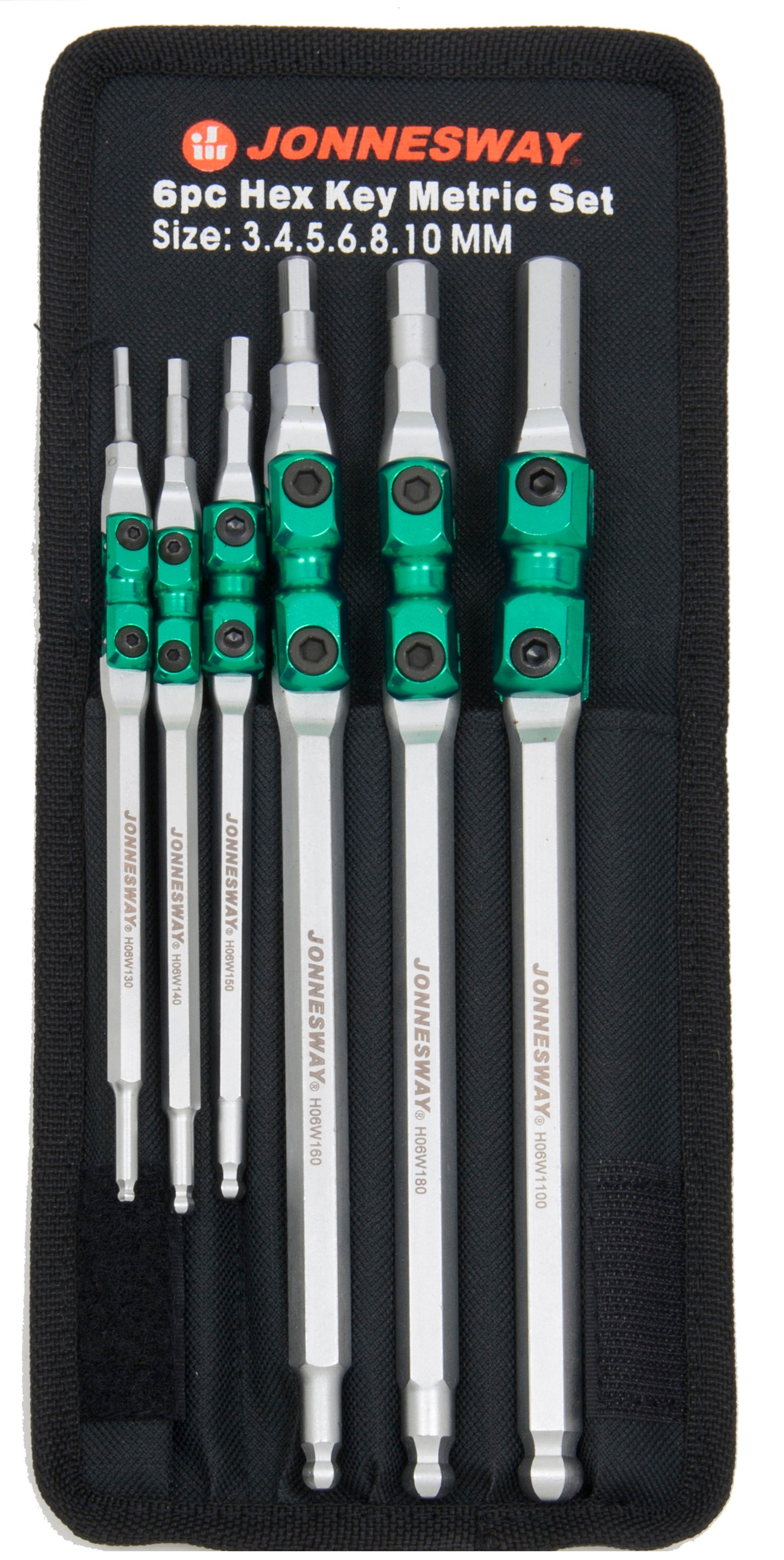 Jogo 6 Chaves articuladas  hexagonais ponta redonda