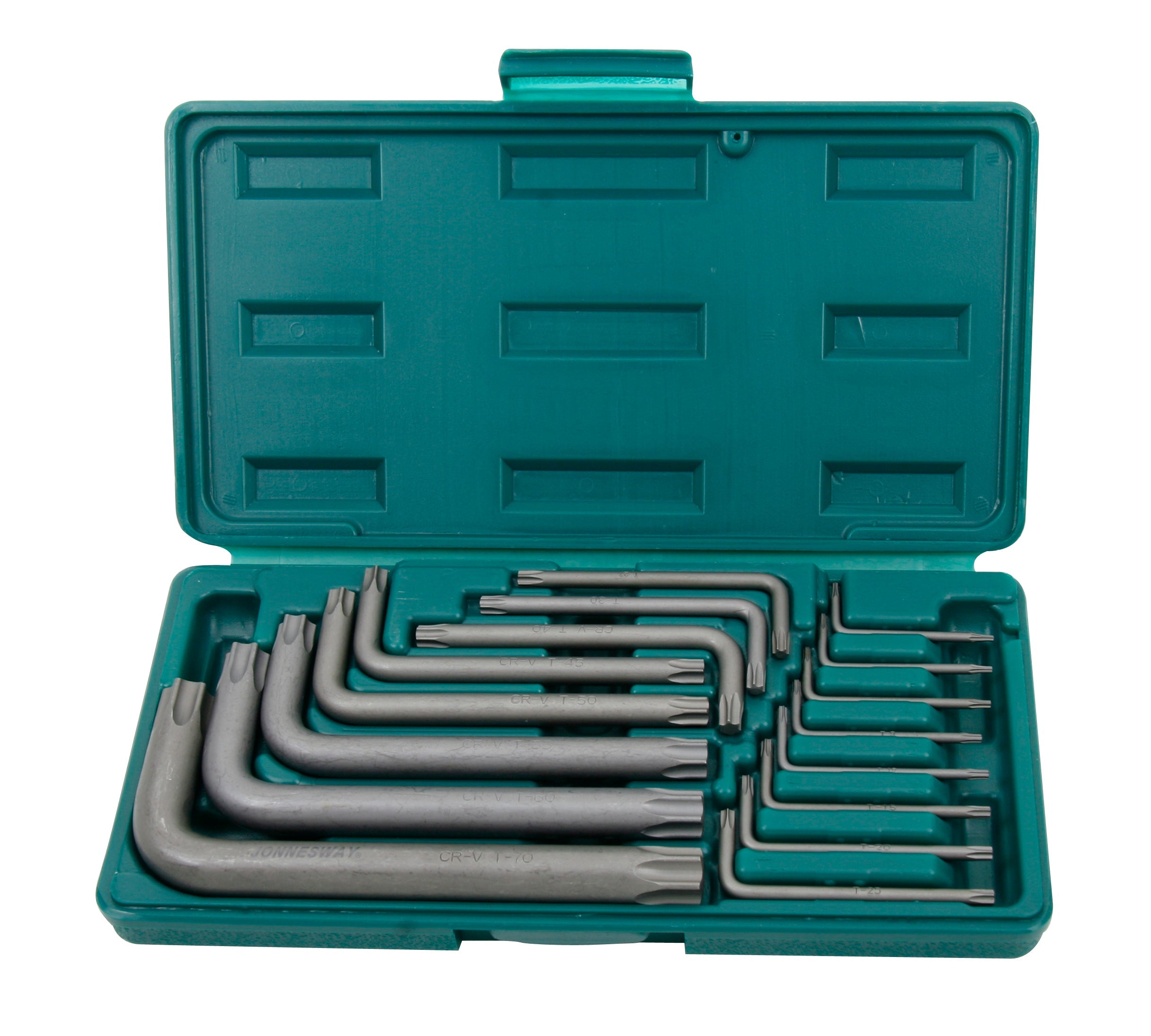 Jogo 16 chaves macho p/paraf. Torx